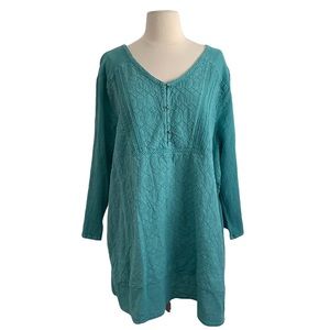 Bandolino Lisa Marie Boho Embroidered Tunic Top